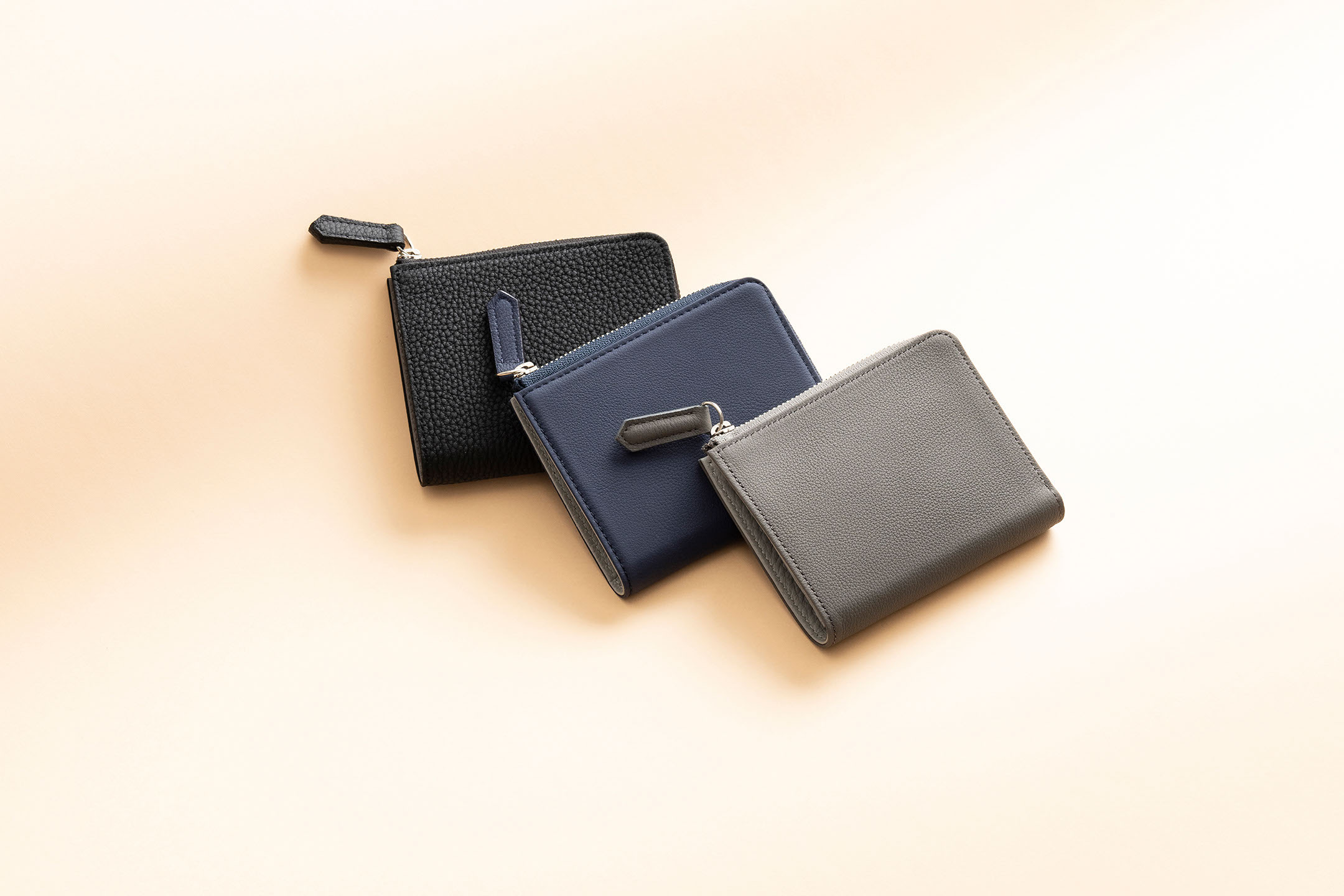 フレンチカーフ Lジップ折財布 | 大人のバッグ・財布・ L字ファスナー