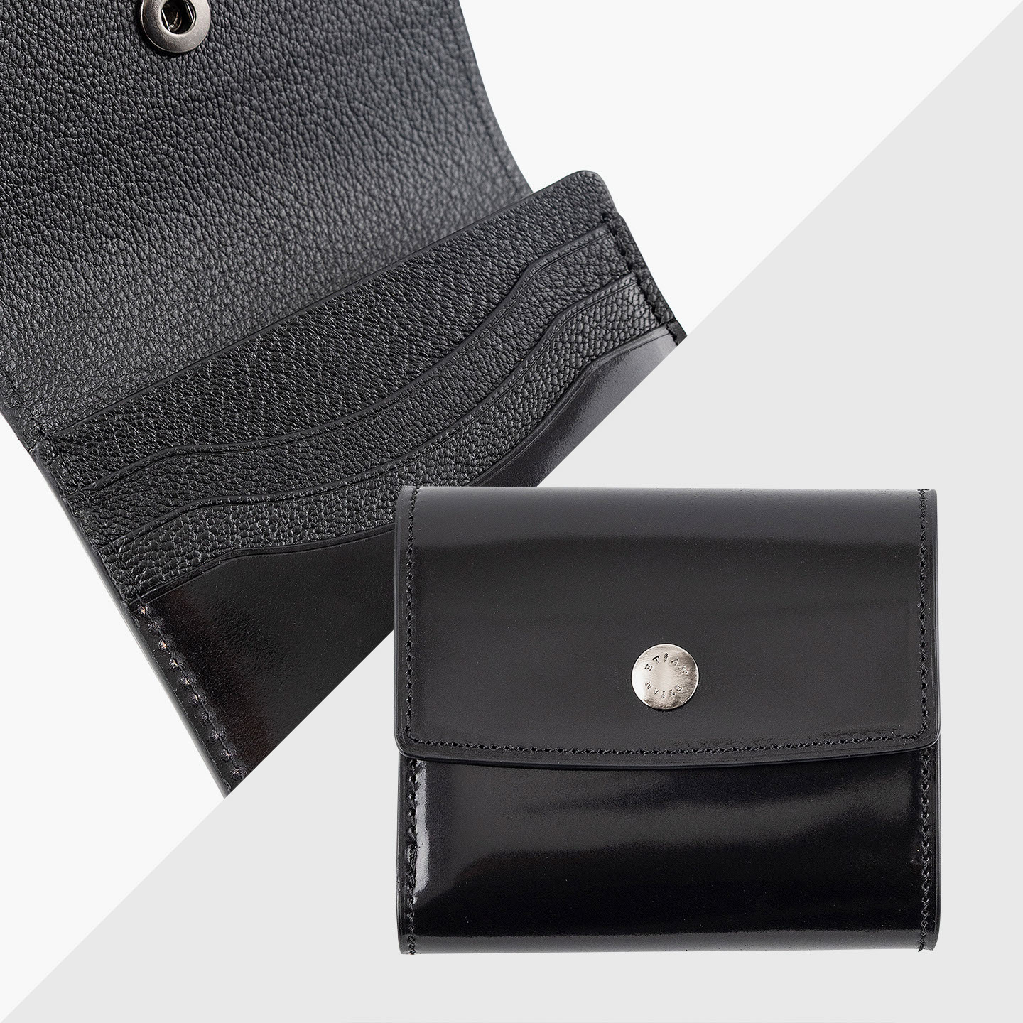 シェルコードバン 三つ折り財布 “Prior”