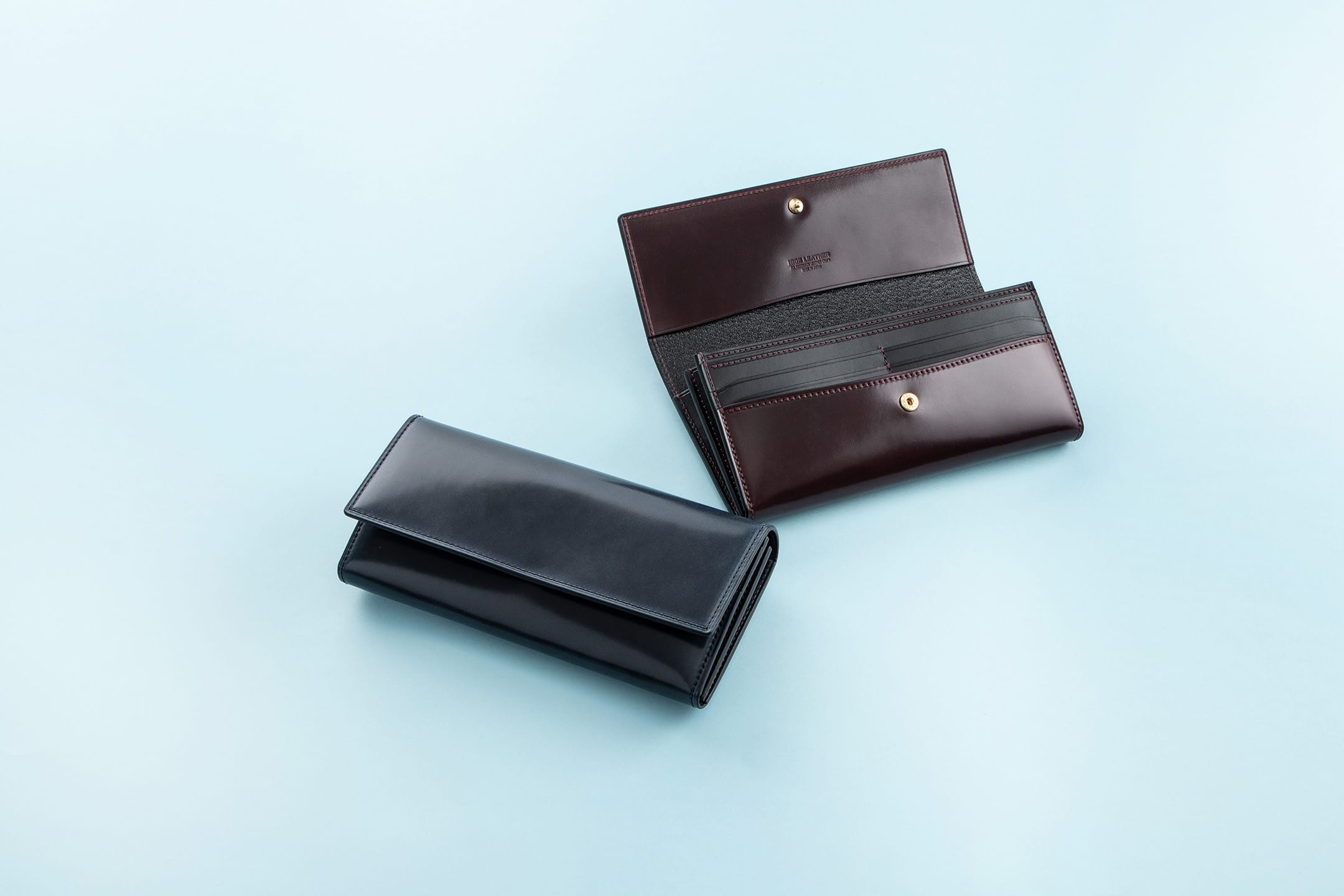 シェルコードバン × ブッテーロ 長財布（小銭入れ付き） 大人のバッグ・財布・ 長財布 など拘りの日本製ブランドなら MLS