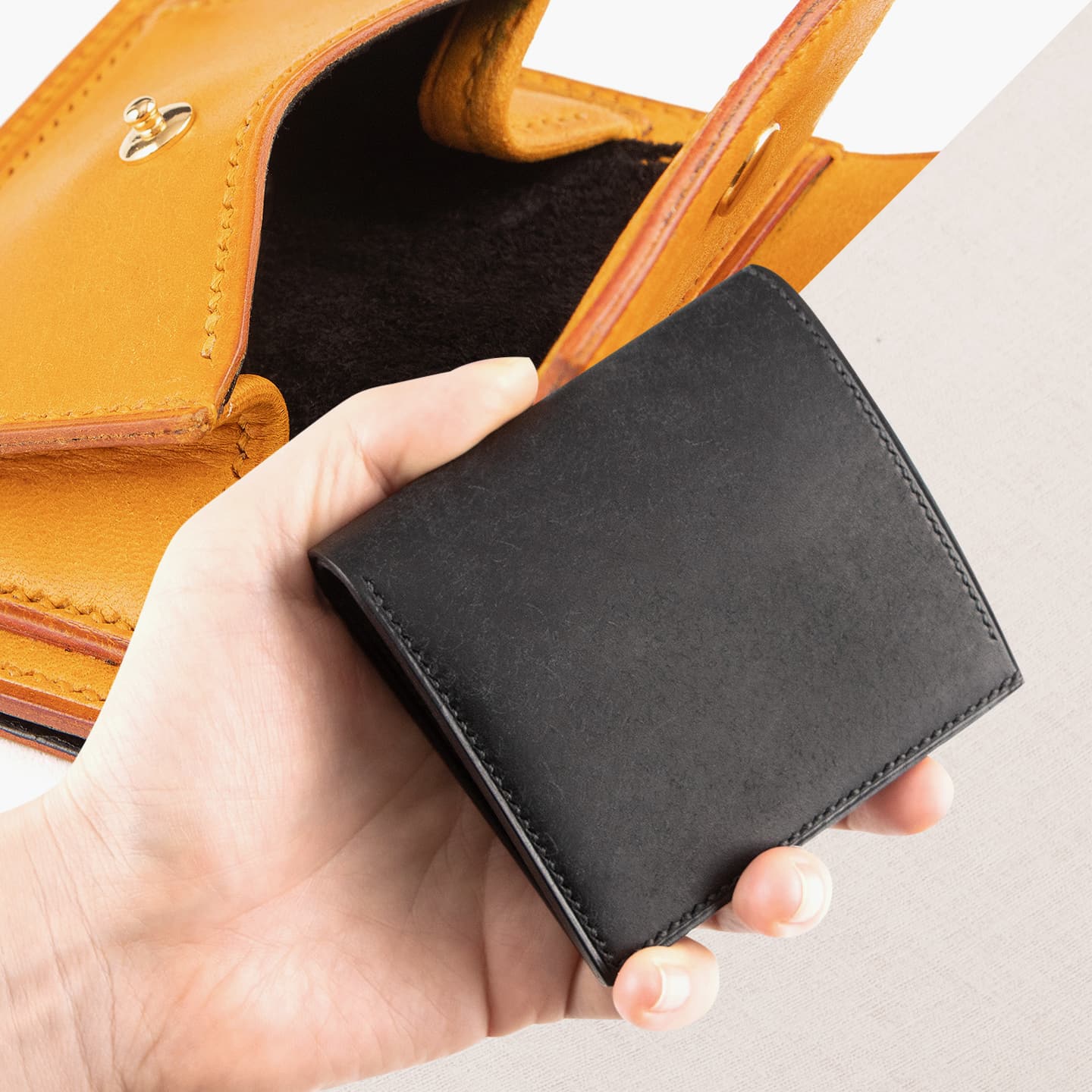 プエブロ 二つ折り財布（小銭入れ付き）“ワイスホルン” | 大人のバッグ 