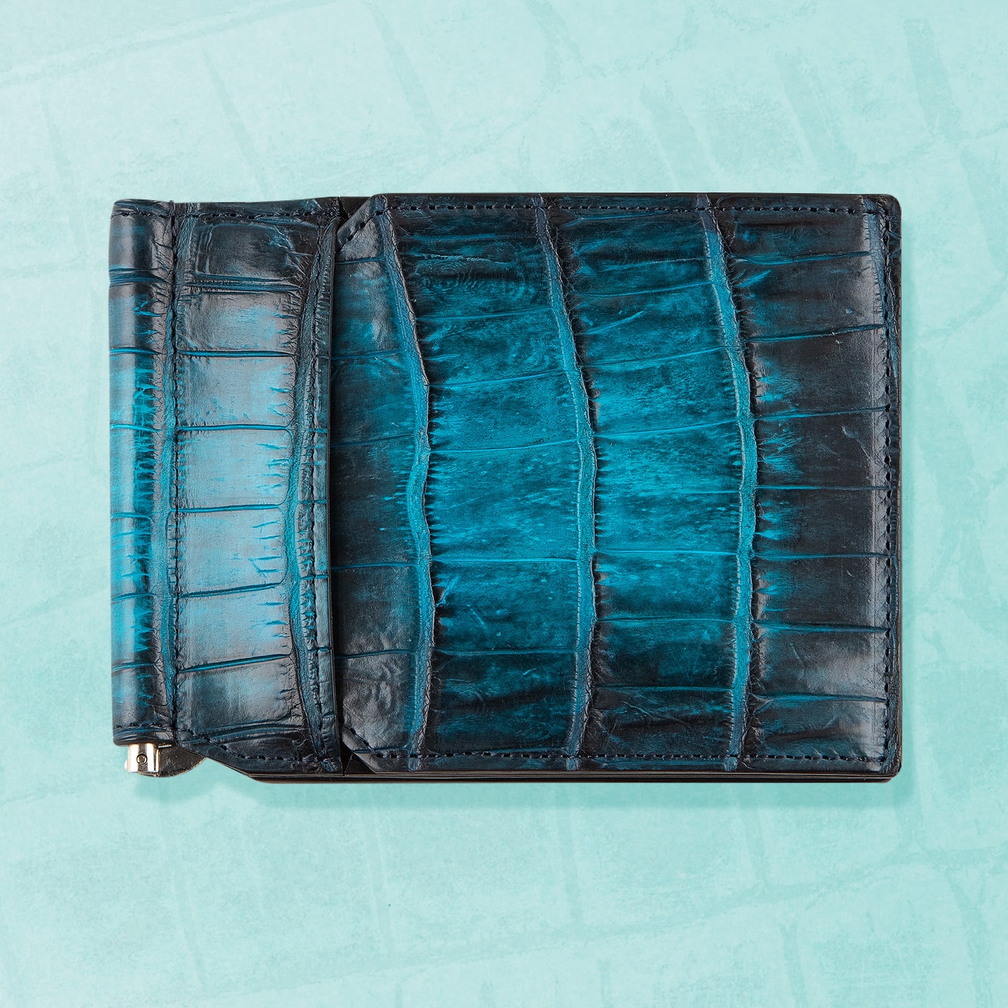 ナイルクロコダイル 手染めマネークリップ | 大人のバッグ・財布 