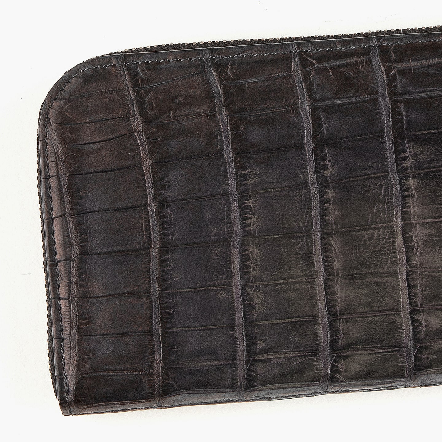 ナイルクロコダイル 手染めL字ジップ長財布 | 大人の財布・ 長財布 など拘りの日本製ブランドなら Mens Leather Store