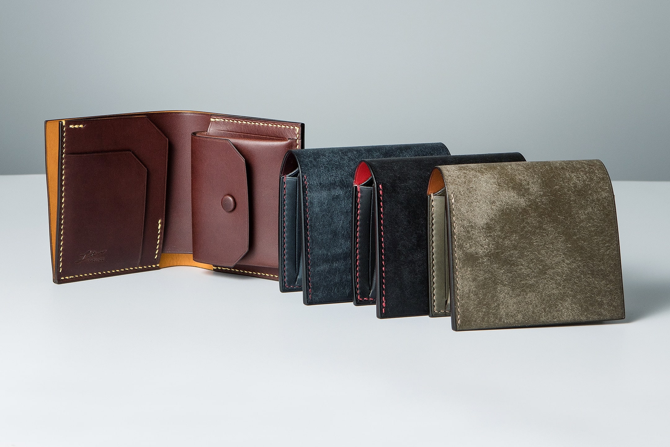 プエブロ × リスシオ コンパクト財布（小銭入れ付） | 大人の財布・ ミニ・コンパクト財布 など拘りの日本製ブランドなら Mens Leather  Store