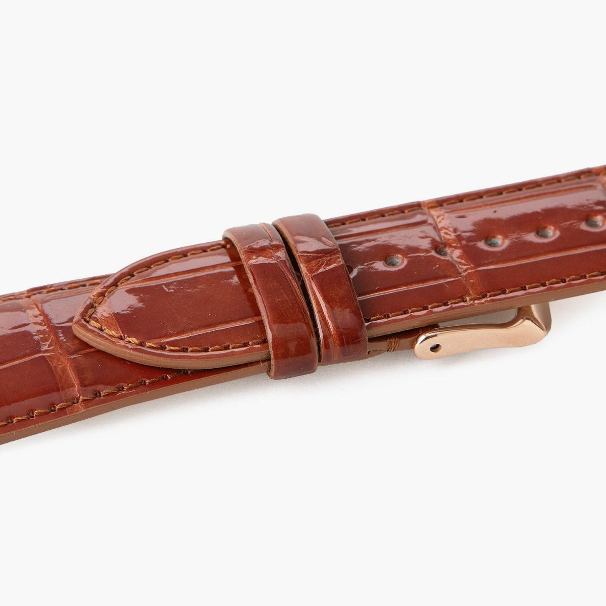 表面：（シャイニー） Brown ／ エンドピース＆尾錠：RoseGold