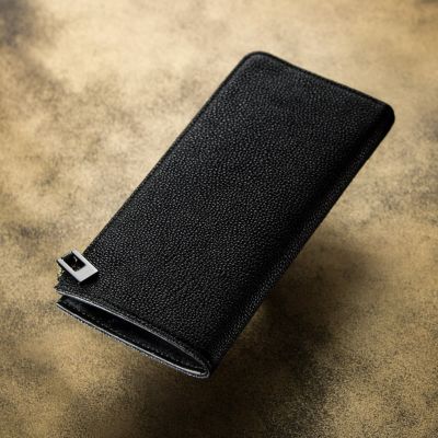 黒桟革 L字ジップ長財布 | 大人のバッグ・財布・ L字ファスナー財布