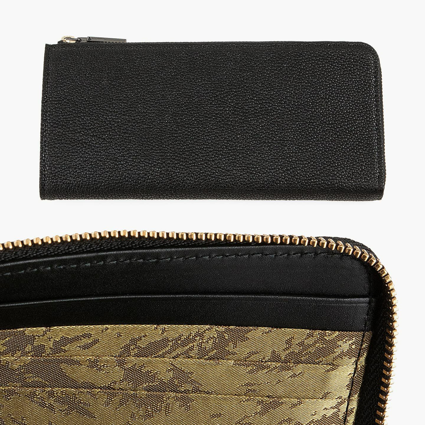 黒桟革 L字ジップ長財布 | 大人のバッグ・財布・ L字ファスナー財布 など拘りの日本製ブランドなら MLS（Mens Leather Store）