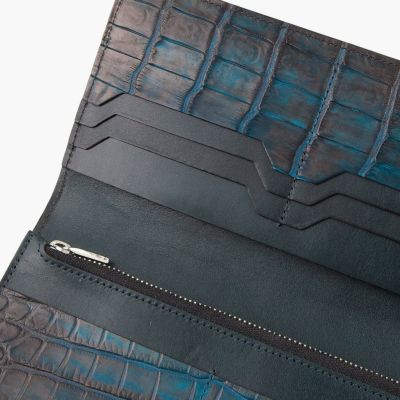 ナイルクロコダイル 手染め長財布(小銭入れ付き) | 大人の ナイルクロコダイル 手染め長財布(小銭入れ付き) | 大人の