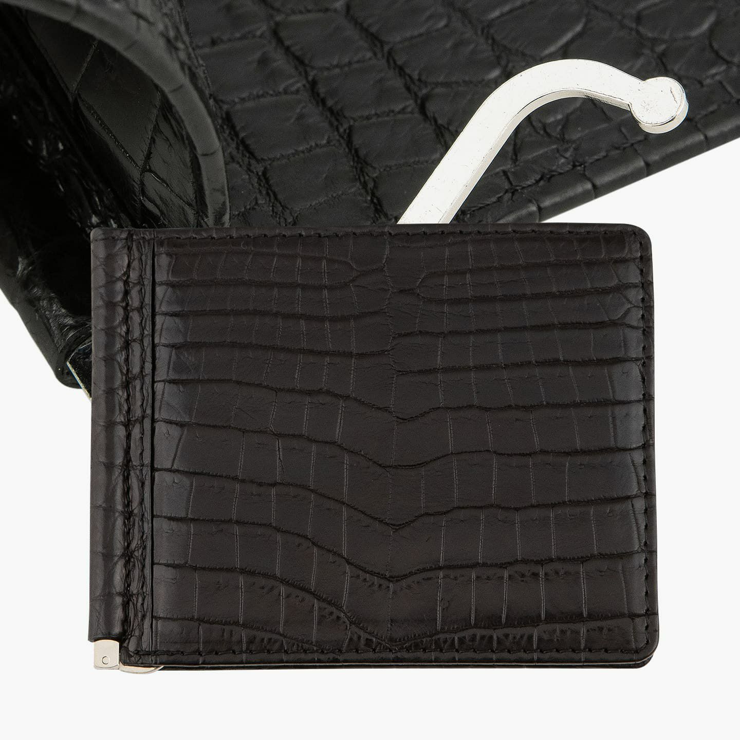 ナイルクロコダイル マネークリップ | 大人のバッグ・財布 