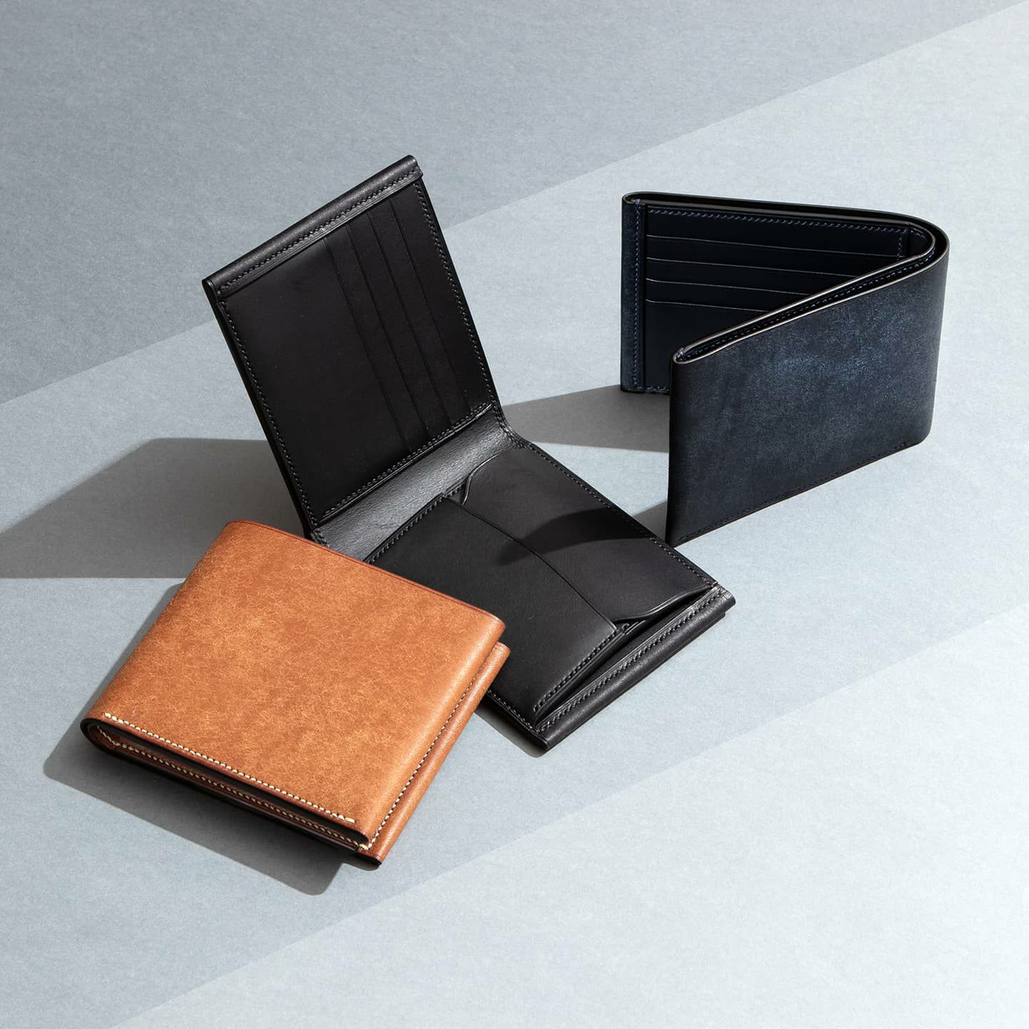 リスシオ　大人のバッグ・財布・　プエブロ　二つ折り財布　など拘りの日本製ブランドなら　×　二つ折り財布（小銭入れ付き）　MLS