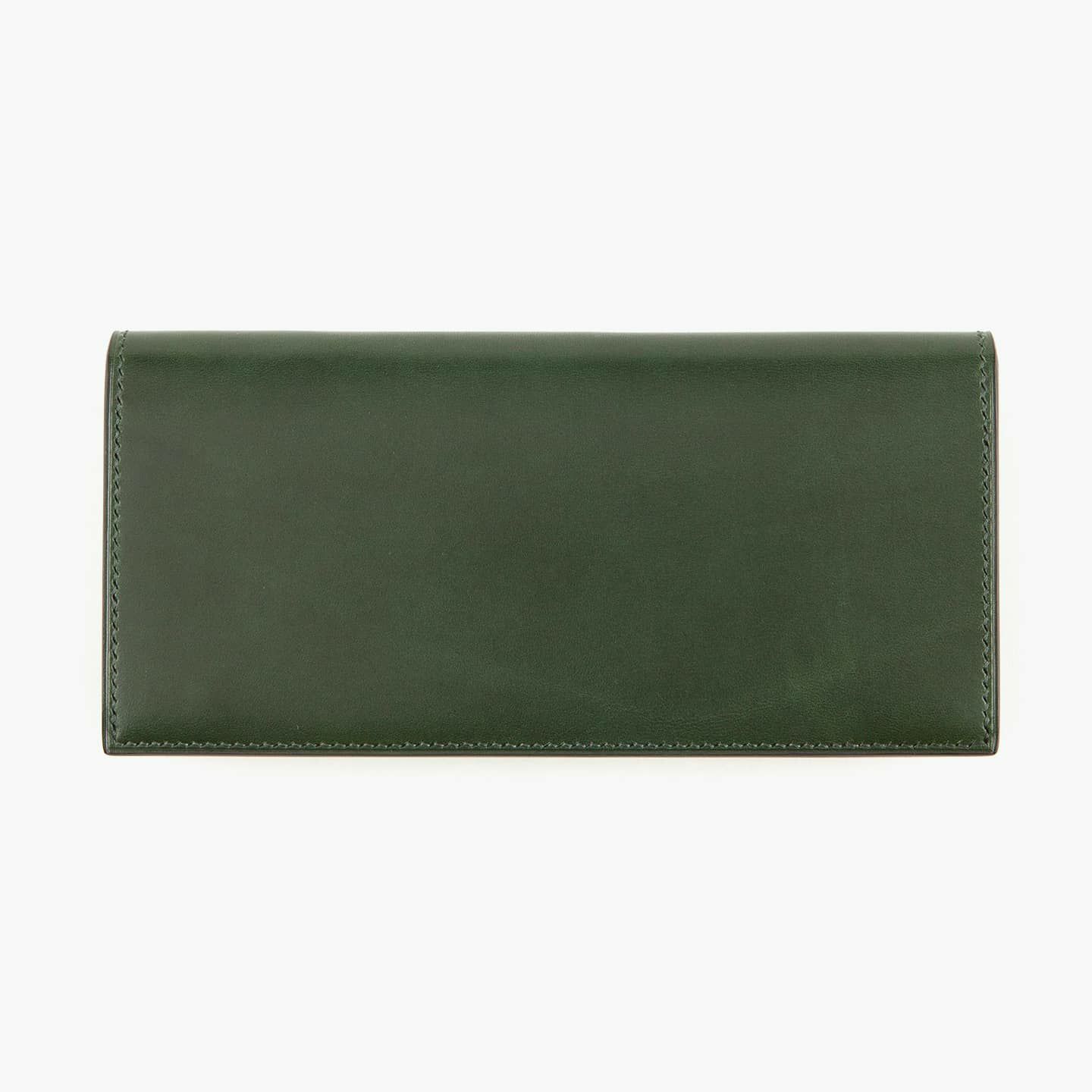 外装（ブリランテ）：Green、内装（ブリランテ）：Green、装飾（リザード）：Navy、ファスナー：Silver