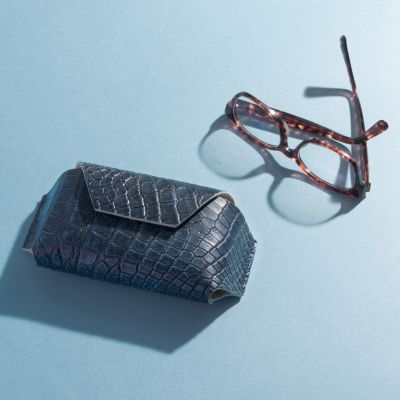 クロコダイル アイウェアケース | 大人のバッグ・財布・ メガネケース