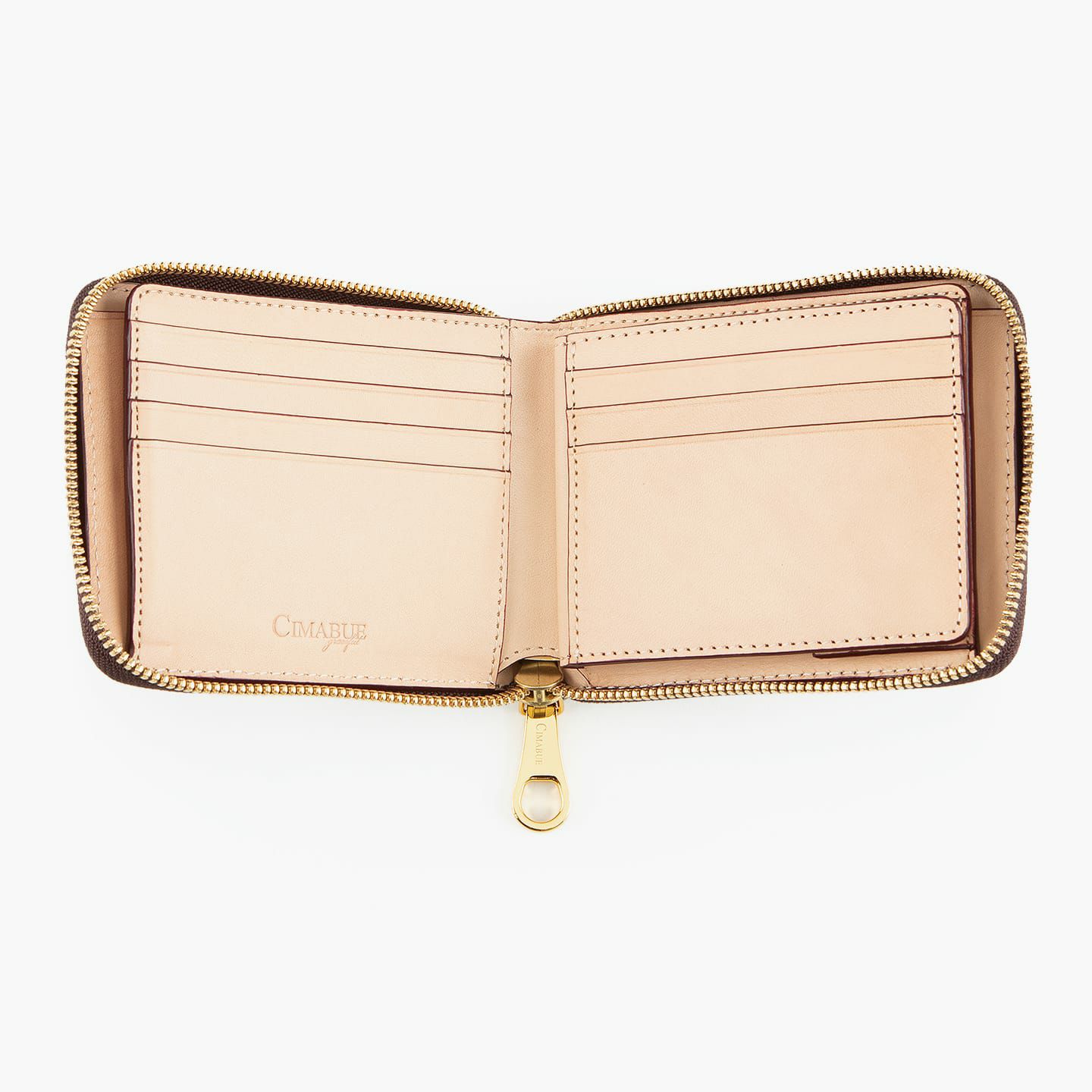 アニリン染めコードバン ラウンドジップ二つ折財布 | 大人のバッグ