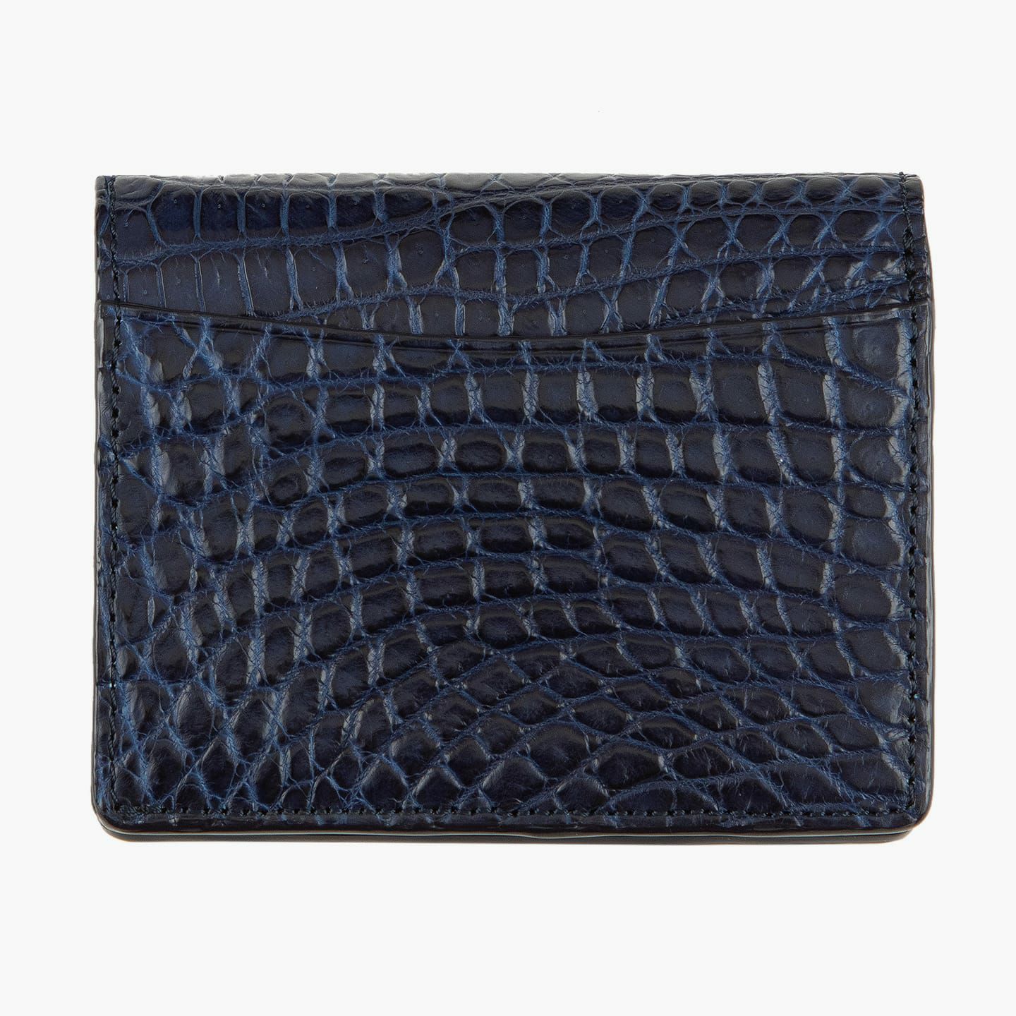 藍染めクロコダイル ミニウォレット | 大人のバッグ・財布・ ミニ
