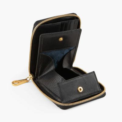 BORNTORUNラウンド折り財布、クロコダイル