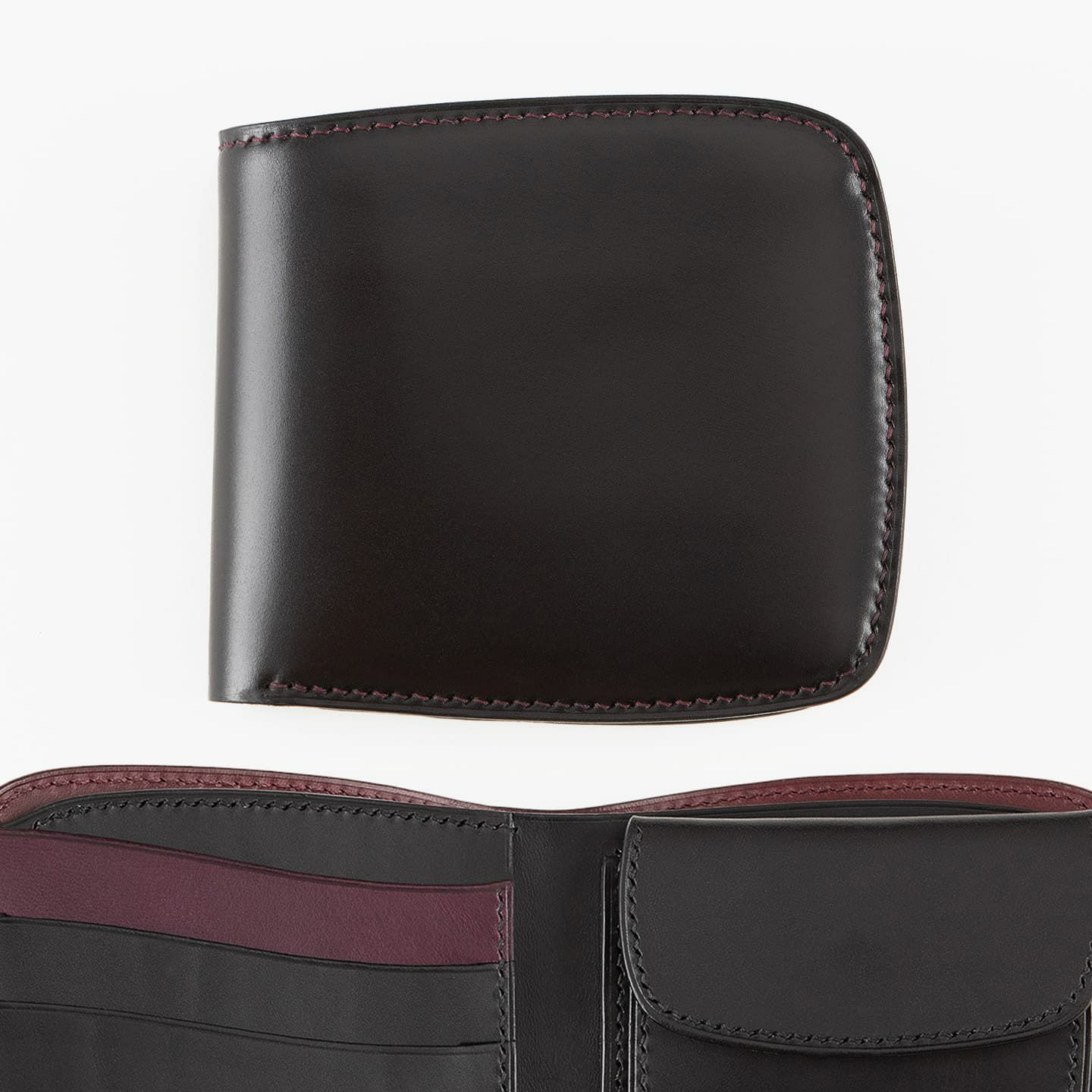 外装（コードバン）：Black、糸色：内装装飾（ブッテーロ）同系色