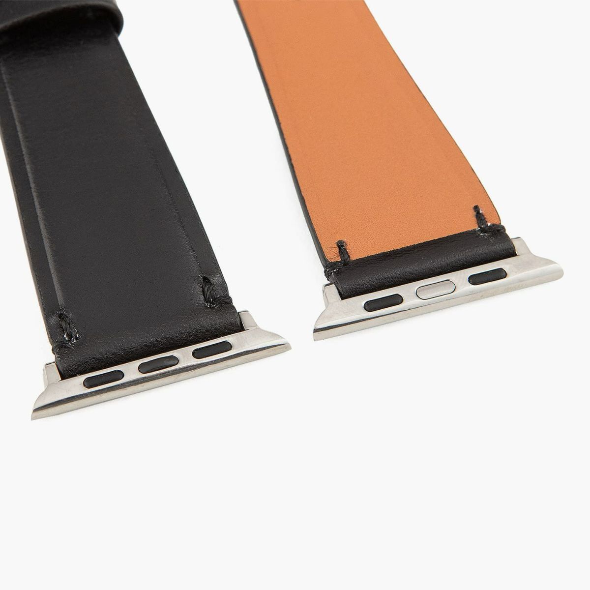 表面（ブッテーロ）：Black、アダプター ＆ 尾錠：Silver