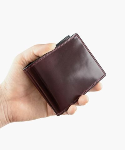□送料無料□コードバン・ディープブルー×ブッテーロ・ボルドー