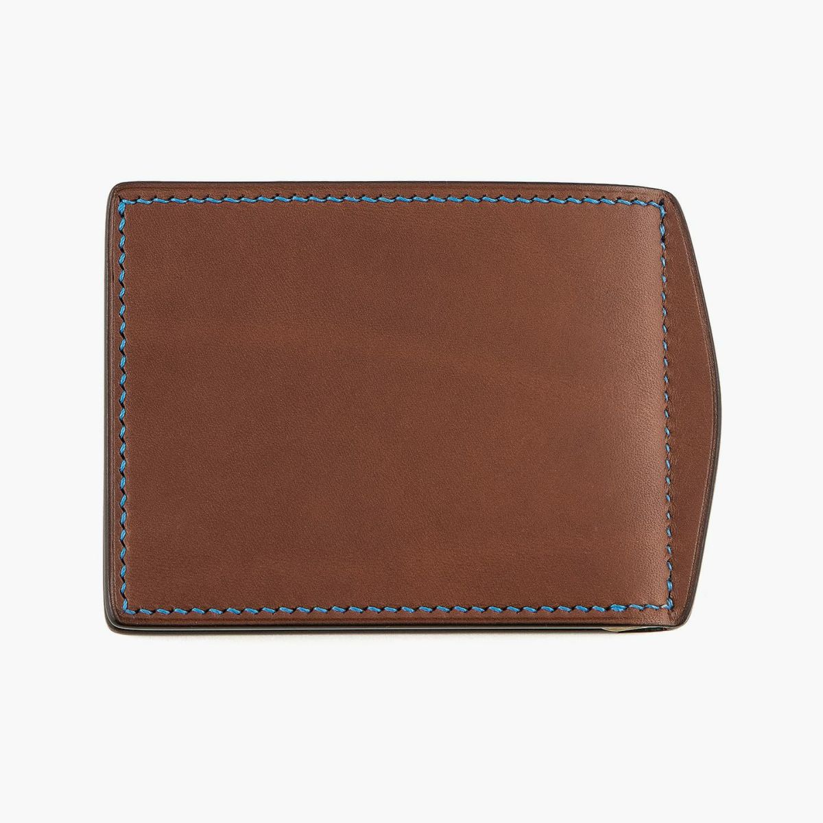 外装（リスシオ）：Noce【廃盤】、内装 カード段（リスシオ）：Noce【廃盤】、内装 札ばさみ（リスシオ）：Hortensia、糸色（MeiSi）：Blue、クリップ：Brass