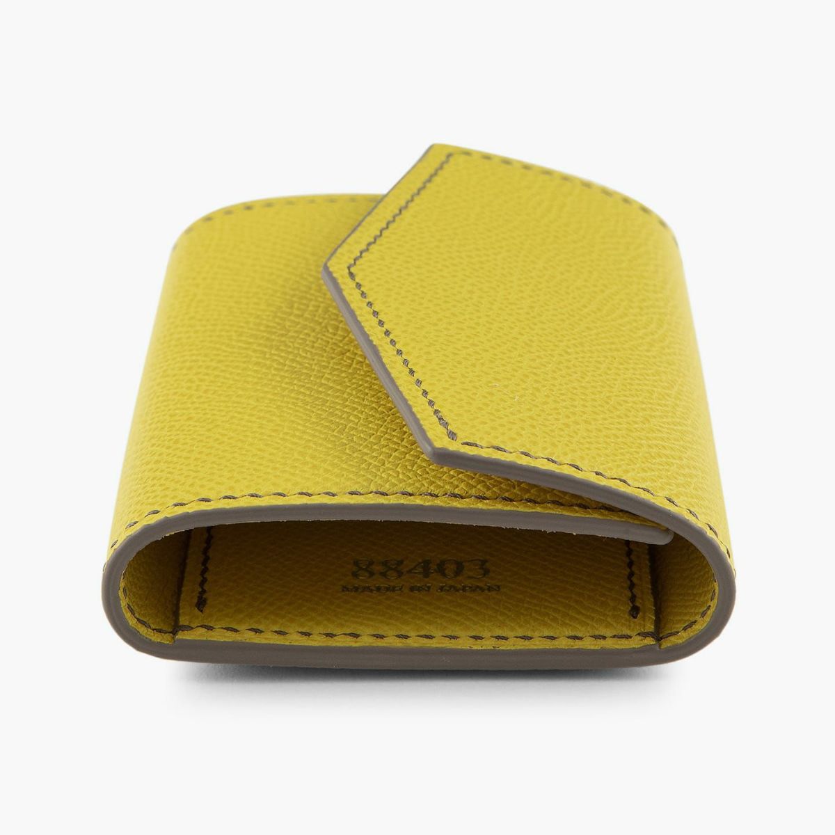 外装（ダービー）：Lime、内装（ダービー）：Lime、糸色：Gray、金具：Silver、ロゴ刻印：箔押し（金具と同色）