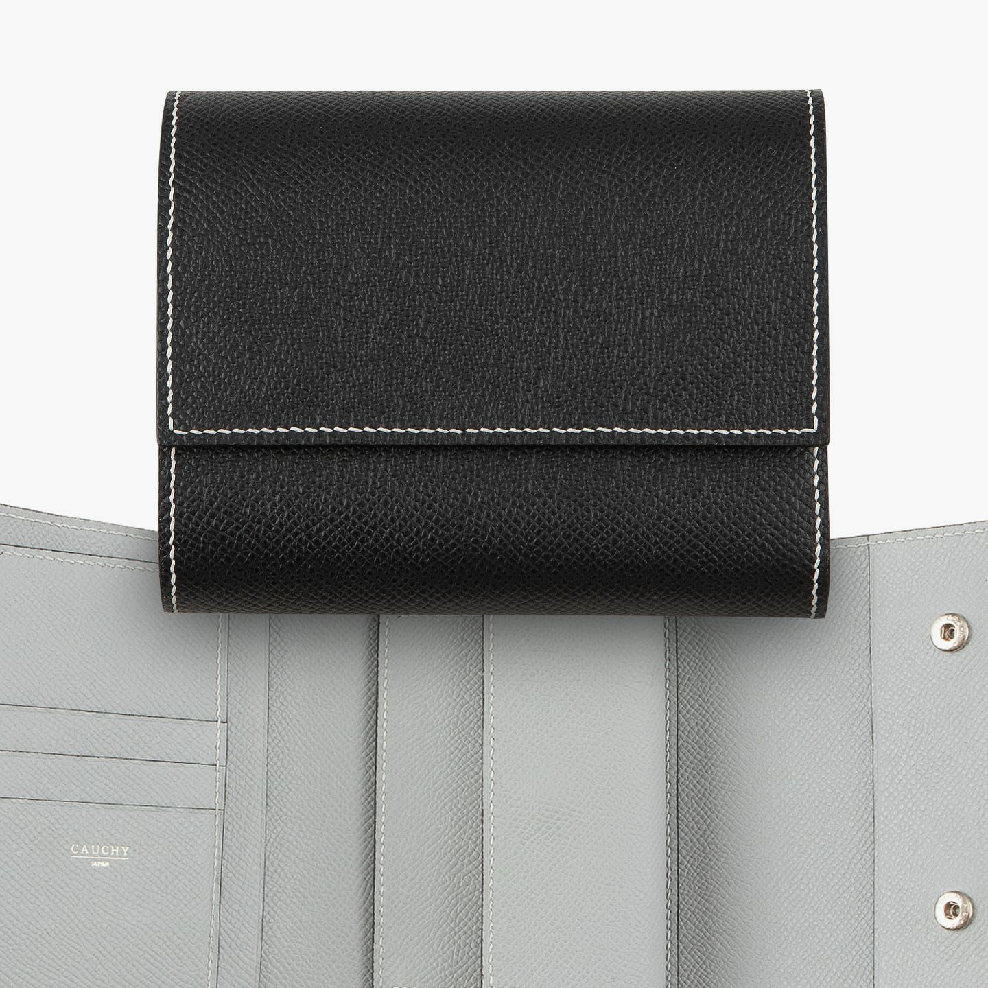 外装（ダービー）：Noir、内装（ダービー）：Ice Gray、糸色：Peal Gray、金具：Silver