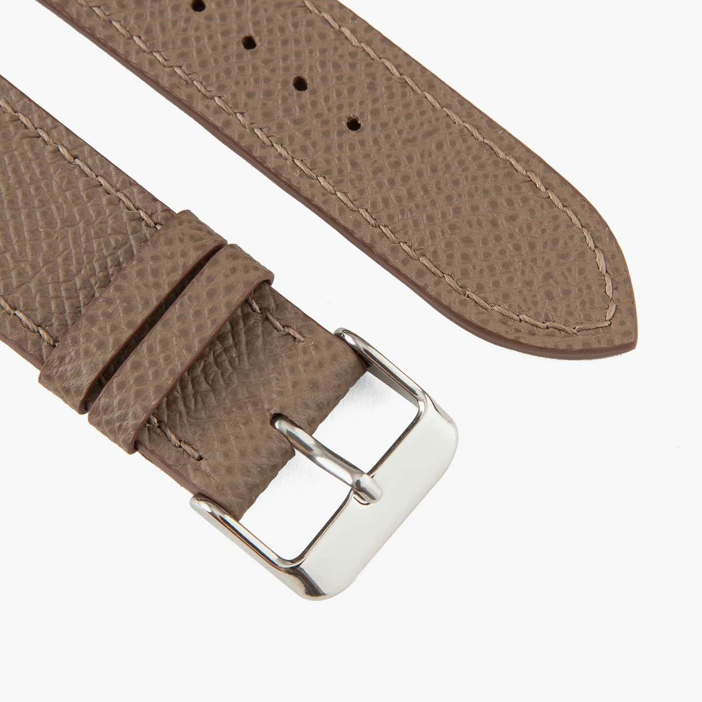 Apple Watch ケースサイズ：38 - 41 mm、腕周りサイズ：ML、表面（ダービー）：Etoup、糸色：Elepahnt Gray