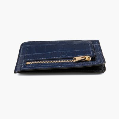 ［オーダー品］　フラグメントケース　ネイビー 藍染めポロサス ショートフラグメントケース | 大人のバッグ