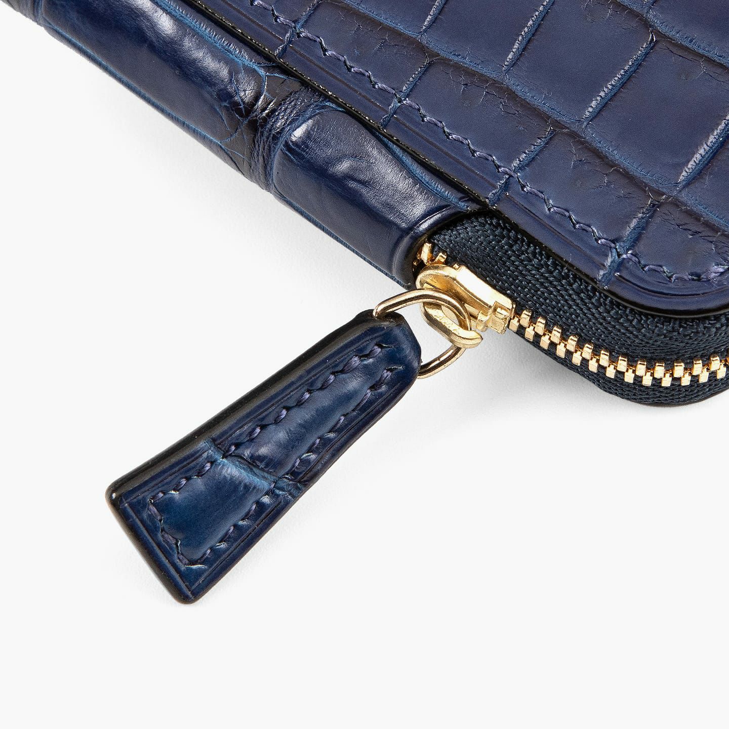 藍染めポロサス ラウンドジップ長財布 | 大人のバッグ・財布