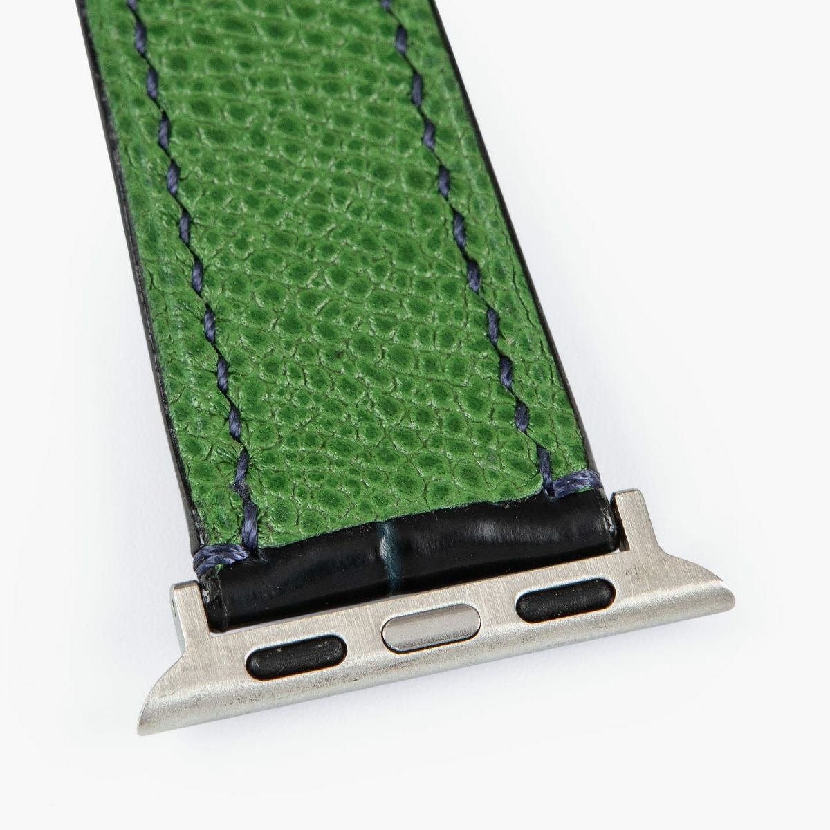 表面（ポロサス）：Navy、裏面（ドーフィン）：Green、、アダプター ＆ 尾錠：Silver