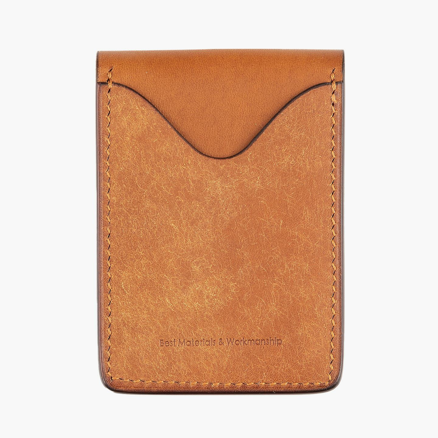 外装（リスシオ）：Cognac、裏面ポケット（プエブロ）：Cognac、糸色：Caramel