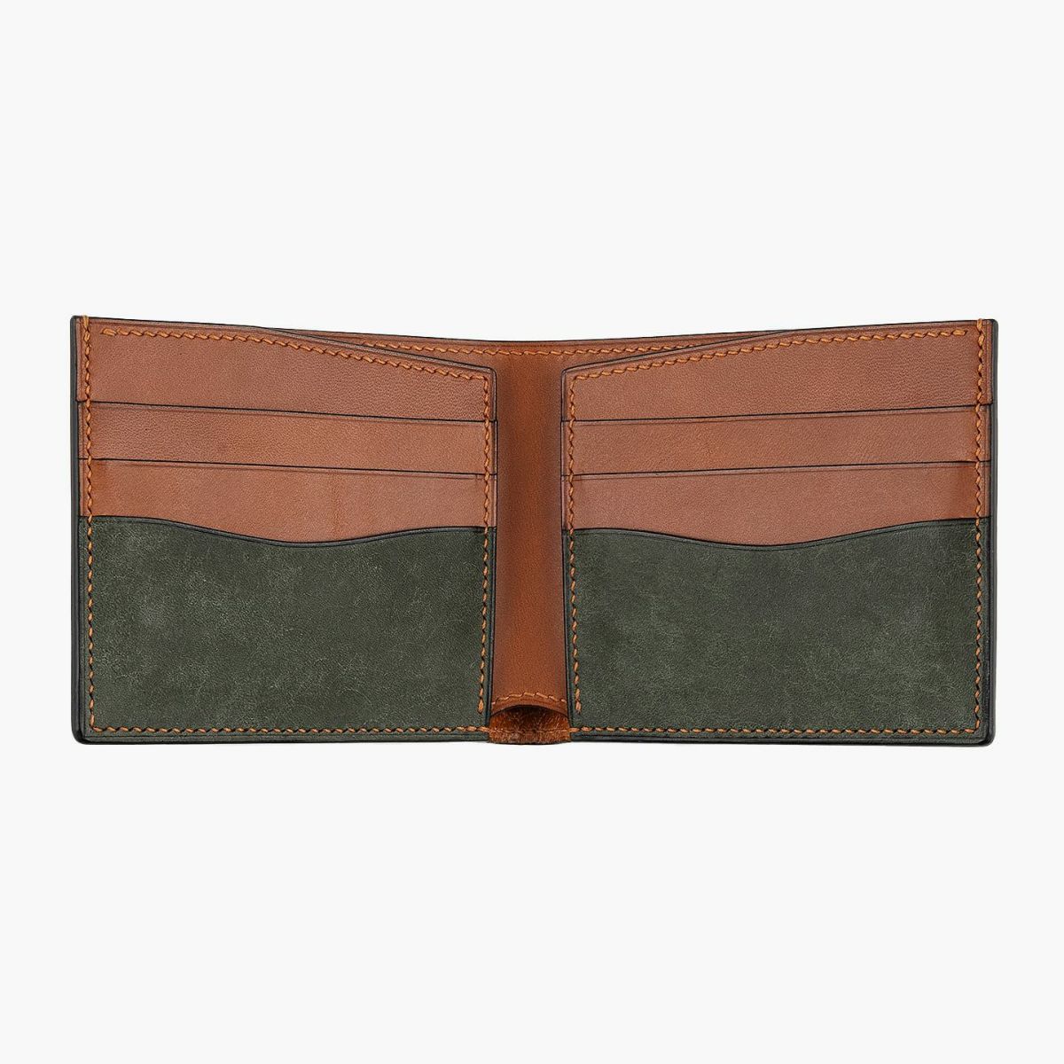 外装＆内装装飾（マルゴー）：Olive、内装（イングラサット）： Red Brown、糸色：Caramel