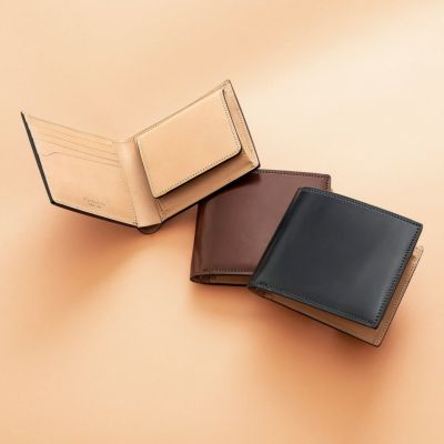新品◇ALDEN代理店】KTルイストン シェルコードバン二つ折り財布 