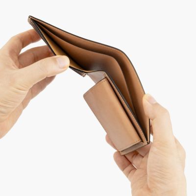 ホーウィン シェルコードバン 二つ折り財布（小銭入付き