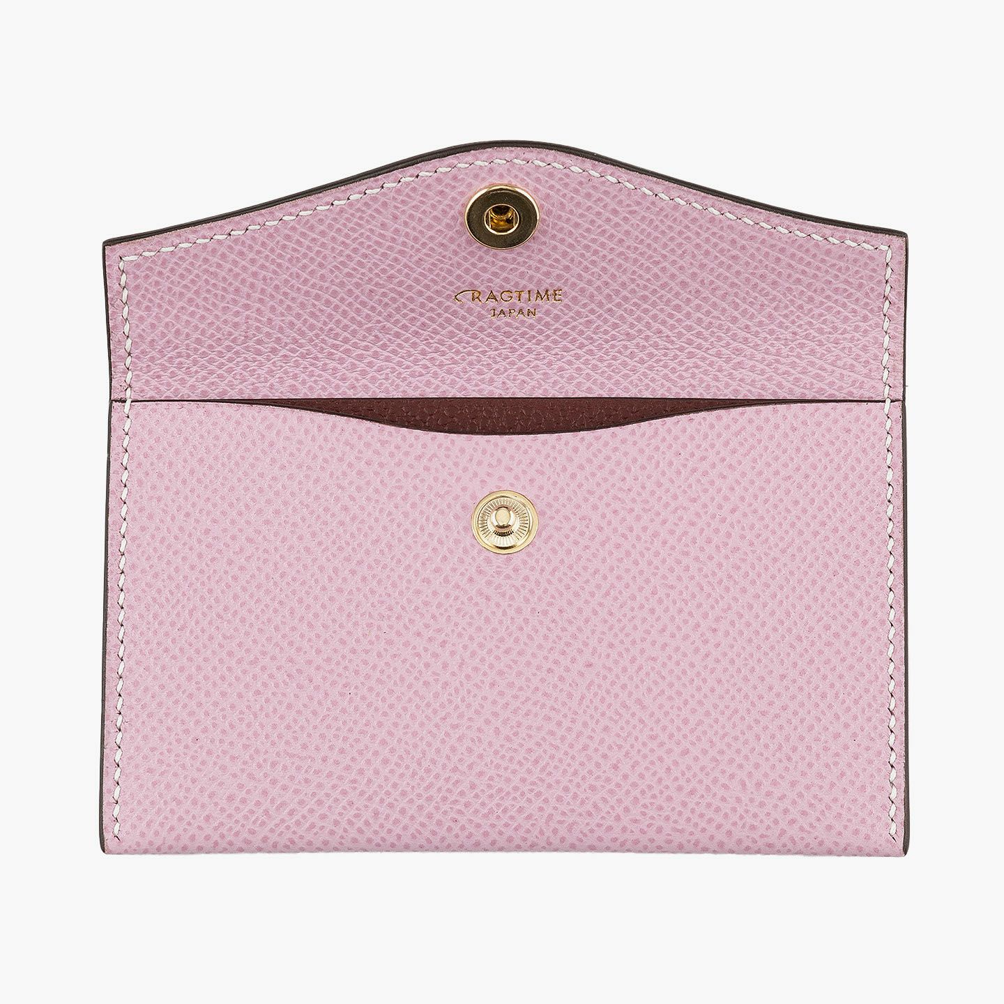 外装（ダービー）：Mauve Pink、内装装飾（ダービー）：Rouge Brique、糸色：White 、金具 & ロゴ箔押し：Gold