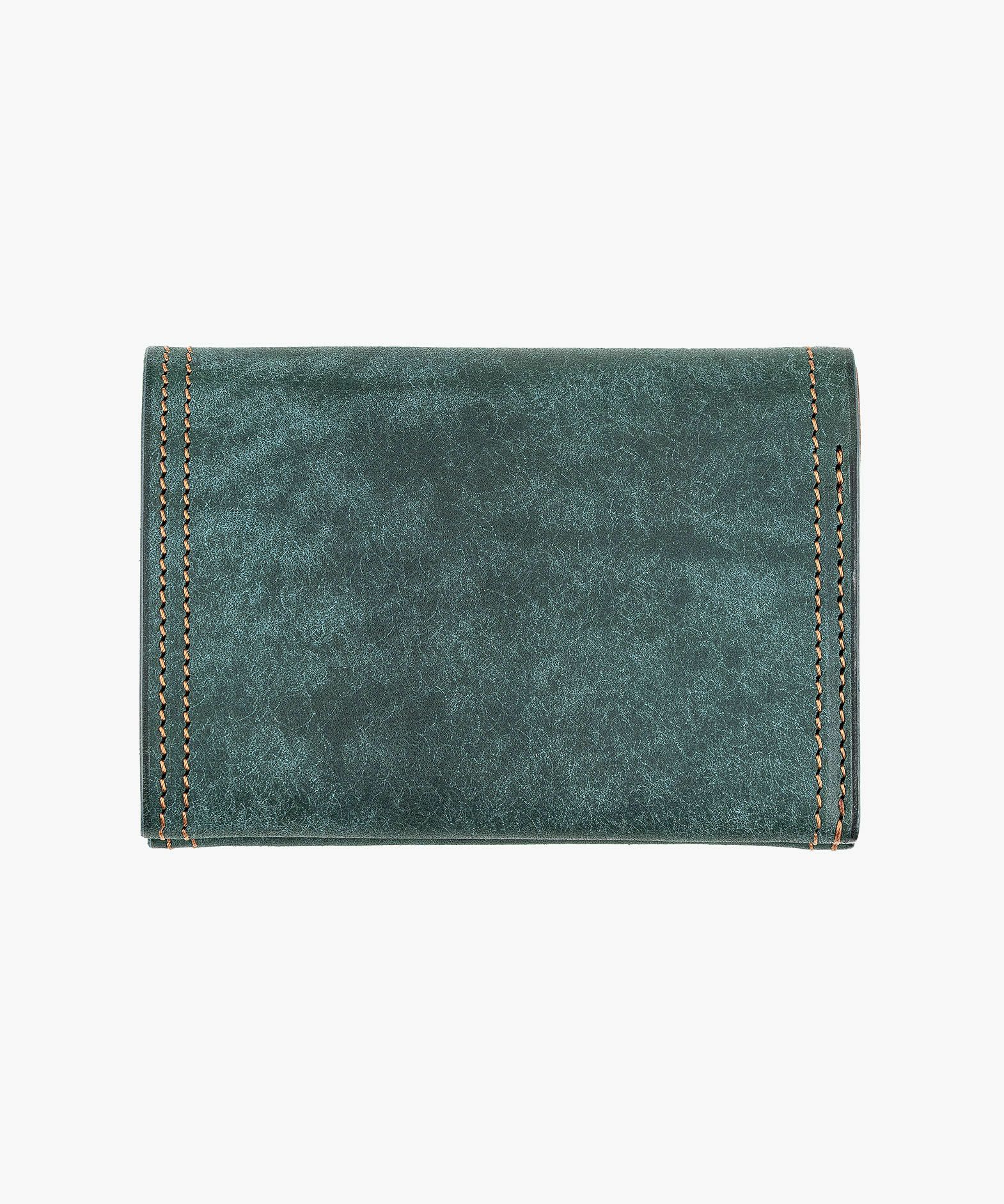 外装（プエブロ）：Petrolio、内装装飾（プエブロ）：Tabacco、糸色：Brown