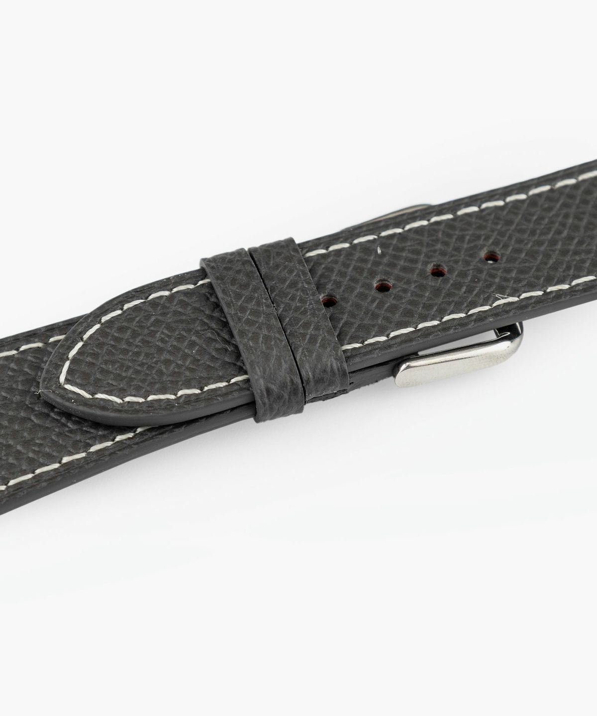 表面（ダービー）：Graphite、裏面（ツェルマット）：Noir、アダプター ＆ 尾錠：Silver