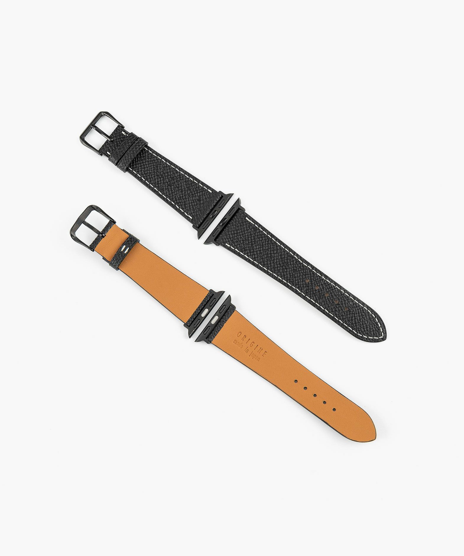 表面（ダービー）：Noir、裏面（ツェルマット）：Naturel、アダプター ＆ 尾錠：Black