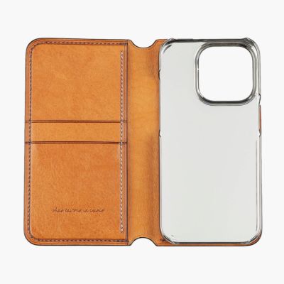 アニリン染めコードバン 手帳型 iPhoneケース | 大人のバッグ・財布 