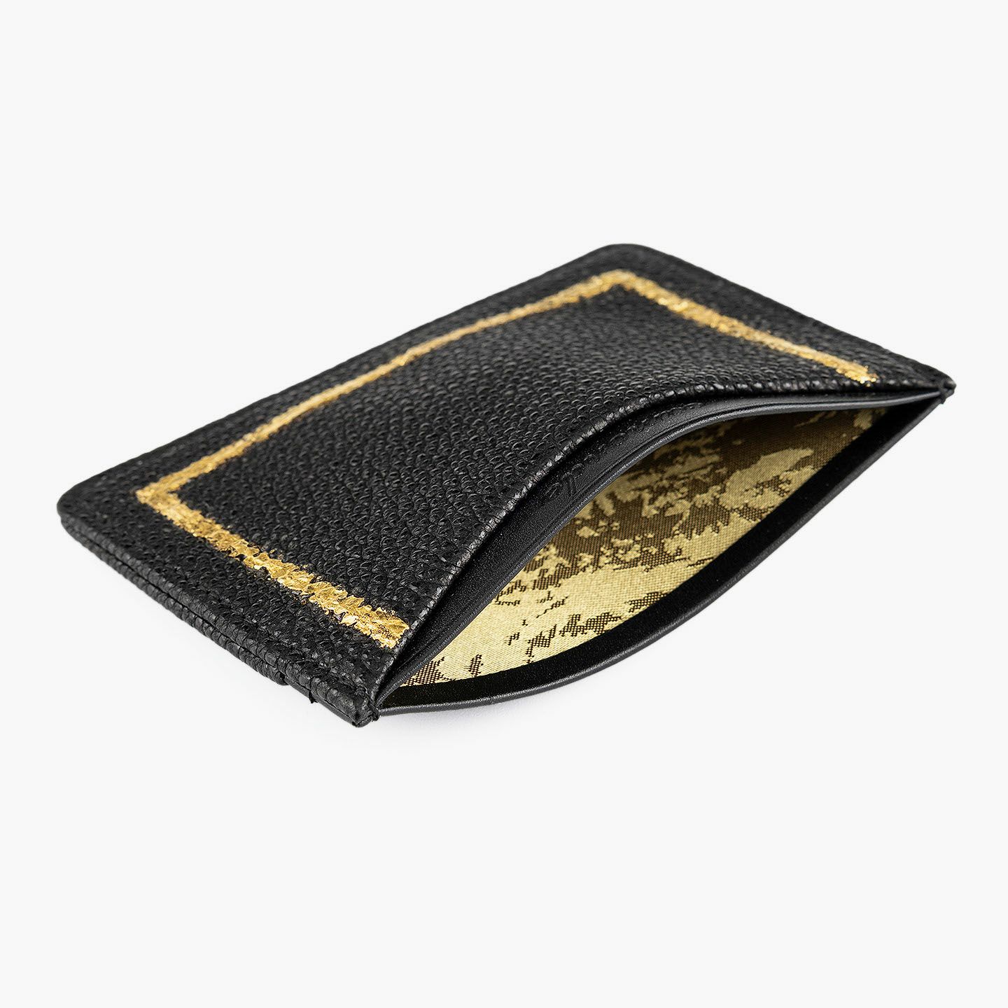 黒桟革 カード入れ “edge” | 大人のバッグ・財布・ カード・パス