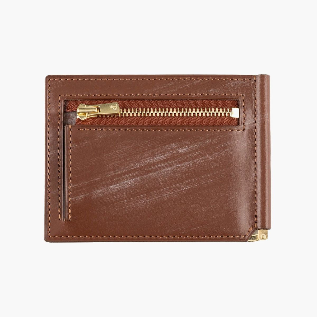 外装（ブライドル）：Hazel、内装（マルゴー）：Brown、金具：Gold、小銭入れ（外装背面）：有