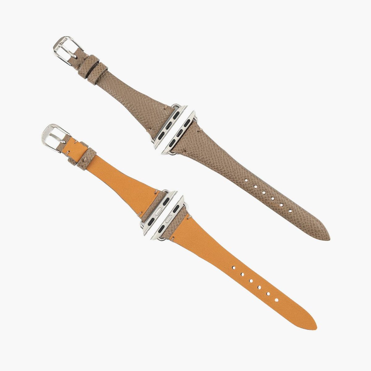 表面（ダービー）：Etoupe、アダプター ＆ 尾錠：Silver