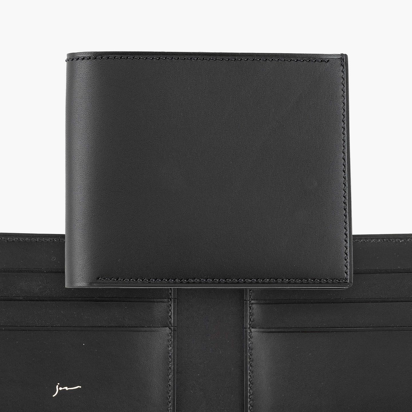 x*e様 Integral 二つ折り財布 プエブロレザー　ネロ Integral 二つ折り財布 プエブロレザー