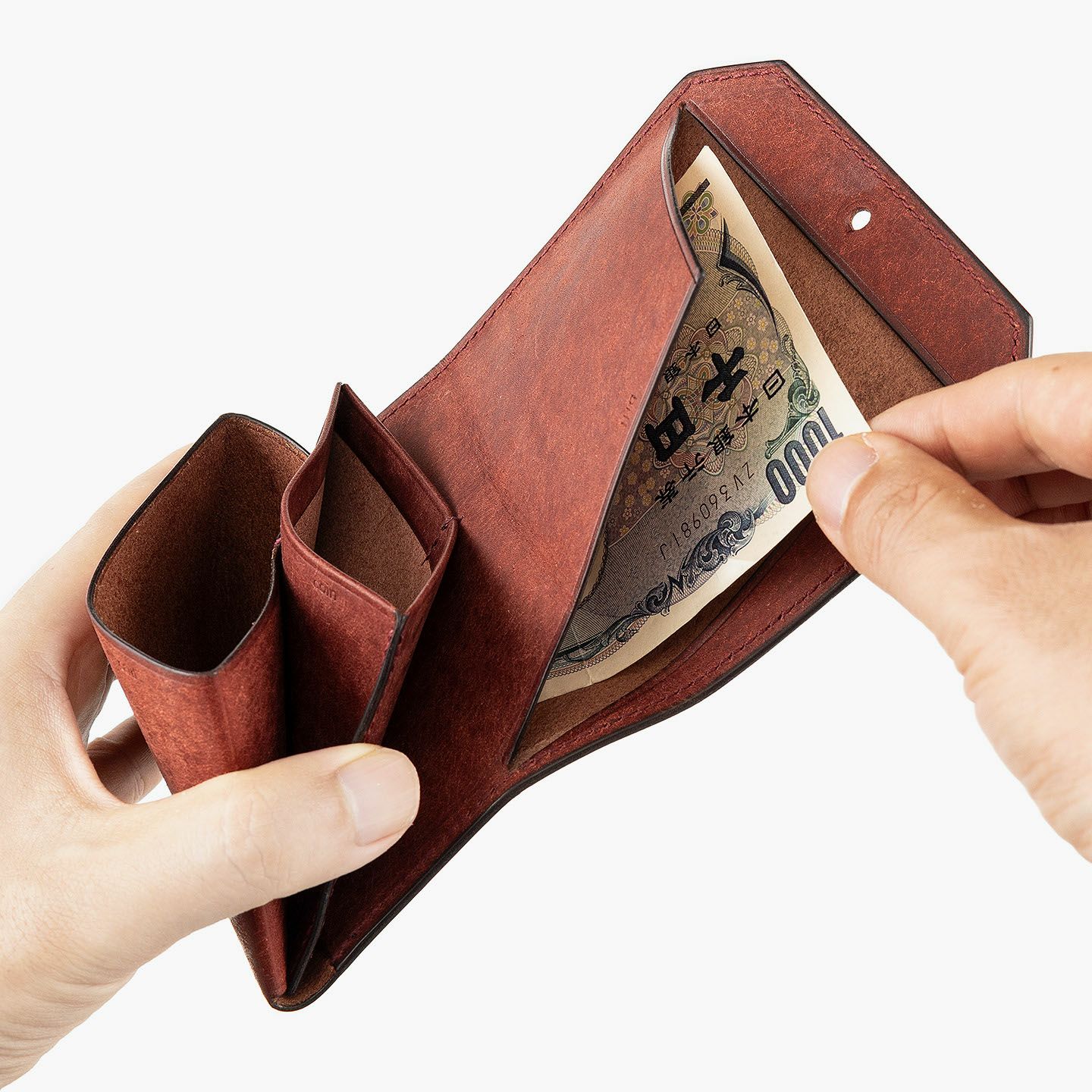 プエブロ or リスシオ コンパクト財布“お札まっすぐ” | 大人の