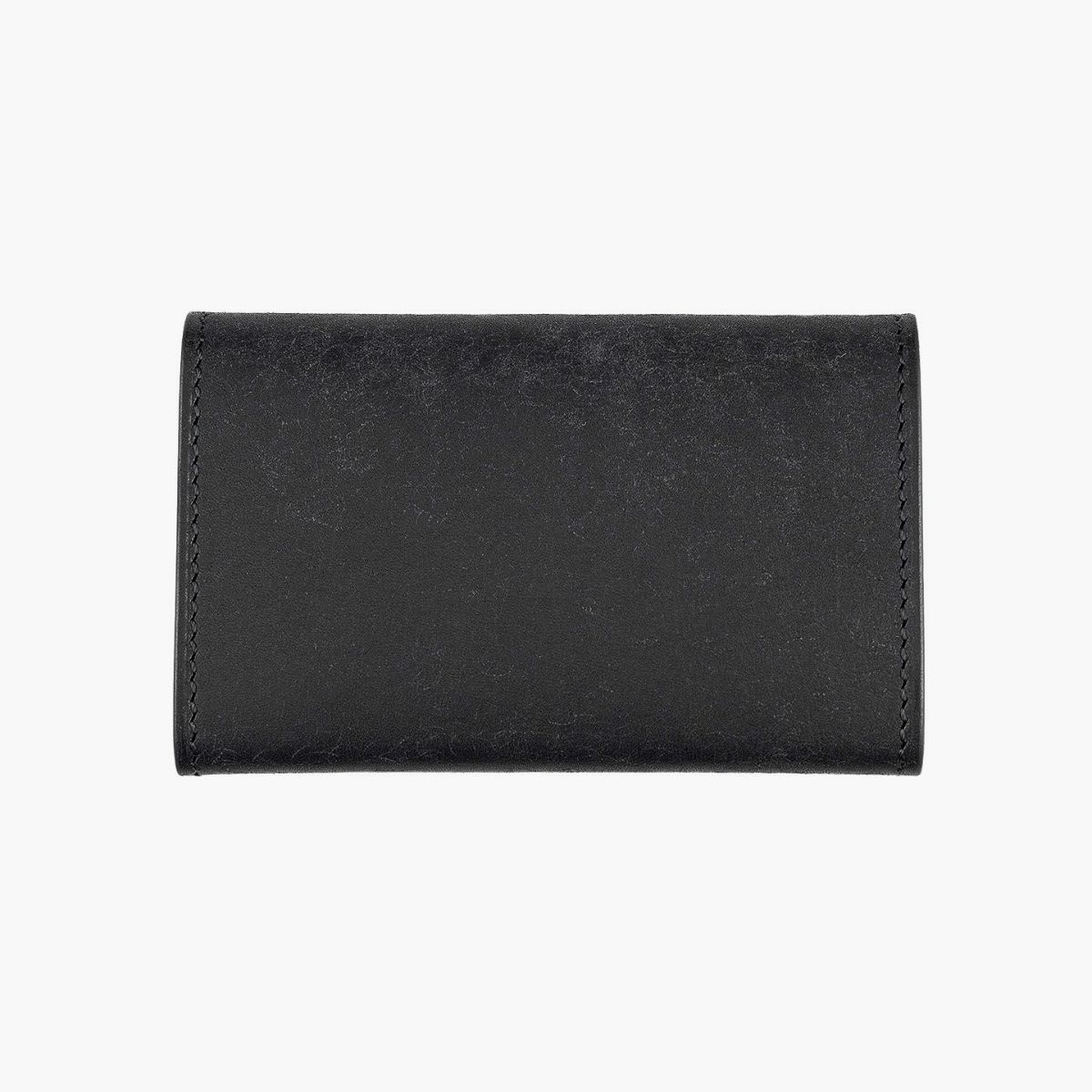 素材＆カラー（プエブロ）：Black、ホック有、外装背面のカードポケット無