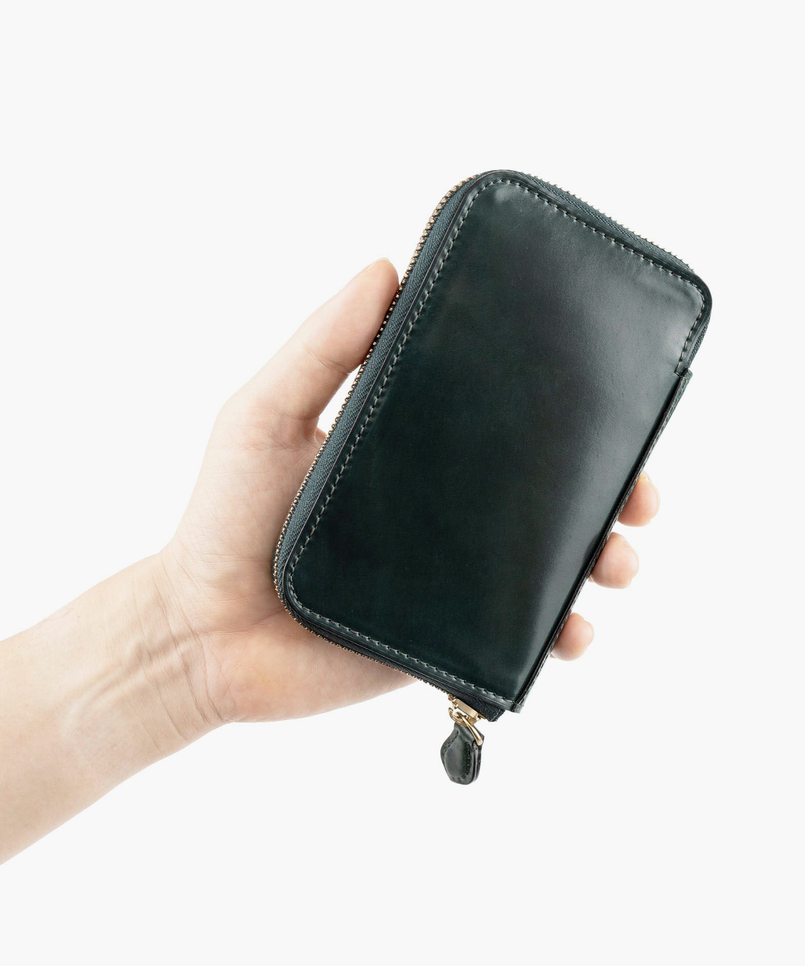 ホーウィン シェルコードバン ミドルラウンドジップ財布 | 大人