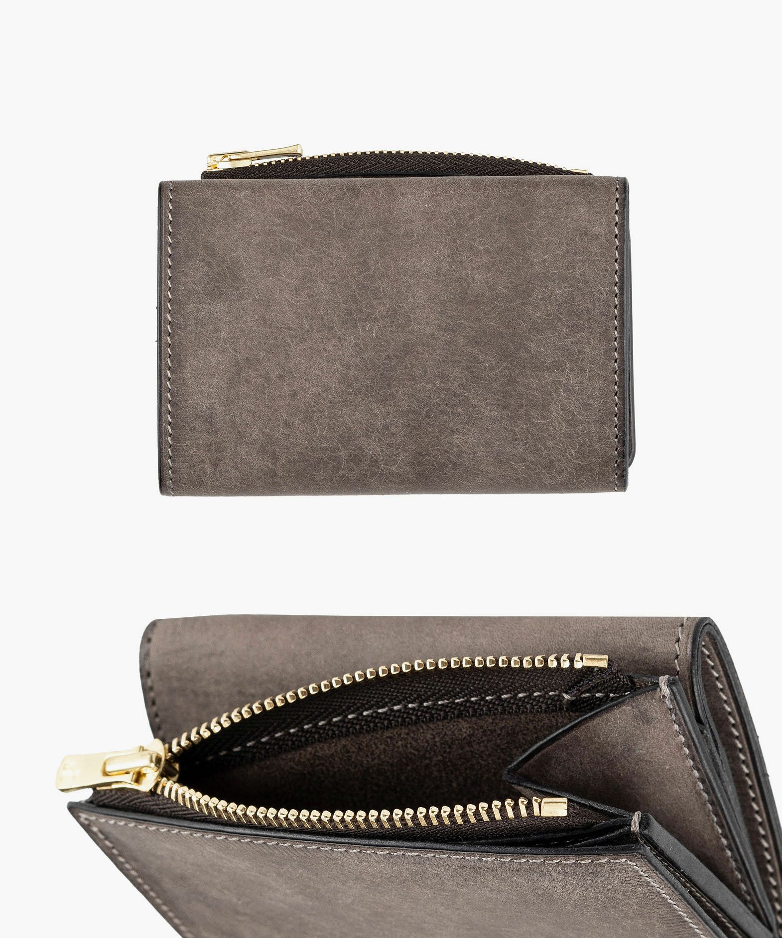 ファスナー&金具：Gold、ファスナーテープ：Charcoal Gray