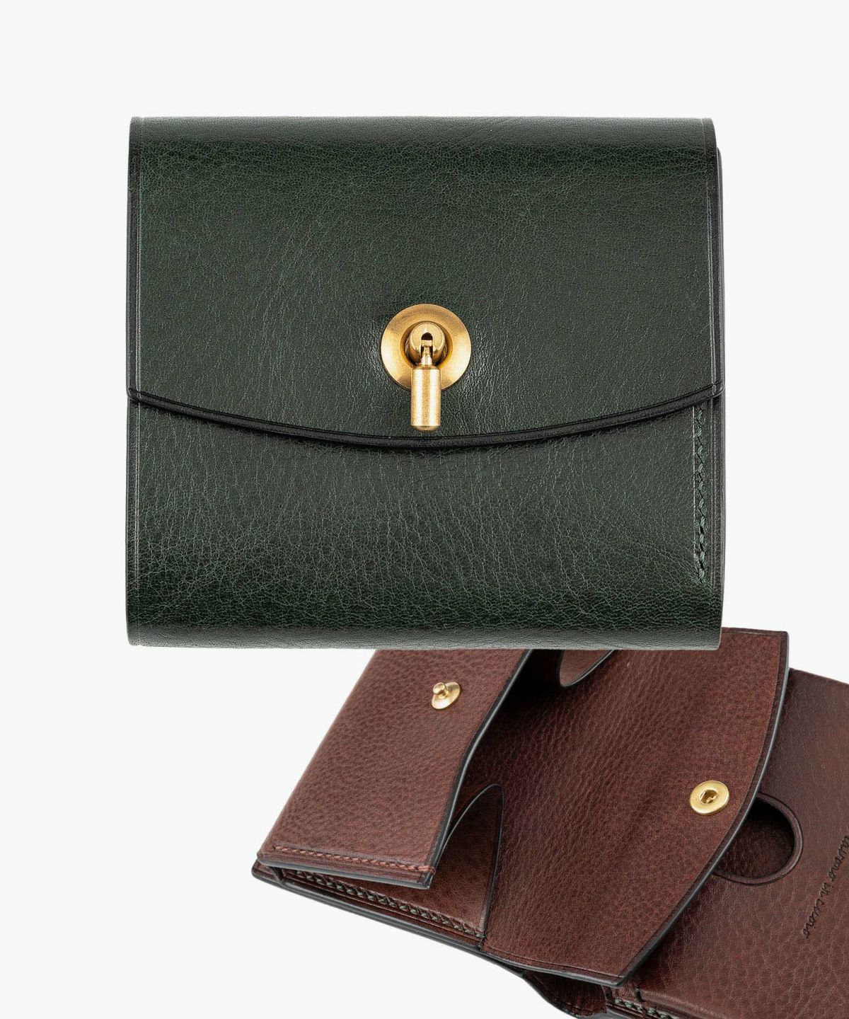 外装（リベルソ）：Green、内装（リベルソ）：Dark Brown、カードスロットタイプ：大容量1ポケット、利き手：左利き用、オコシ金具：Gold