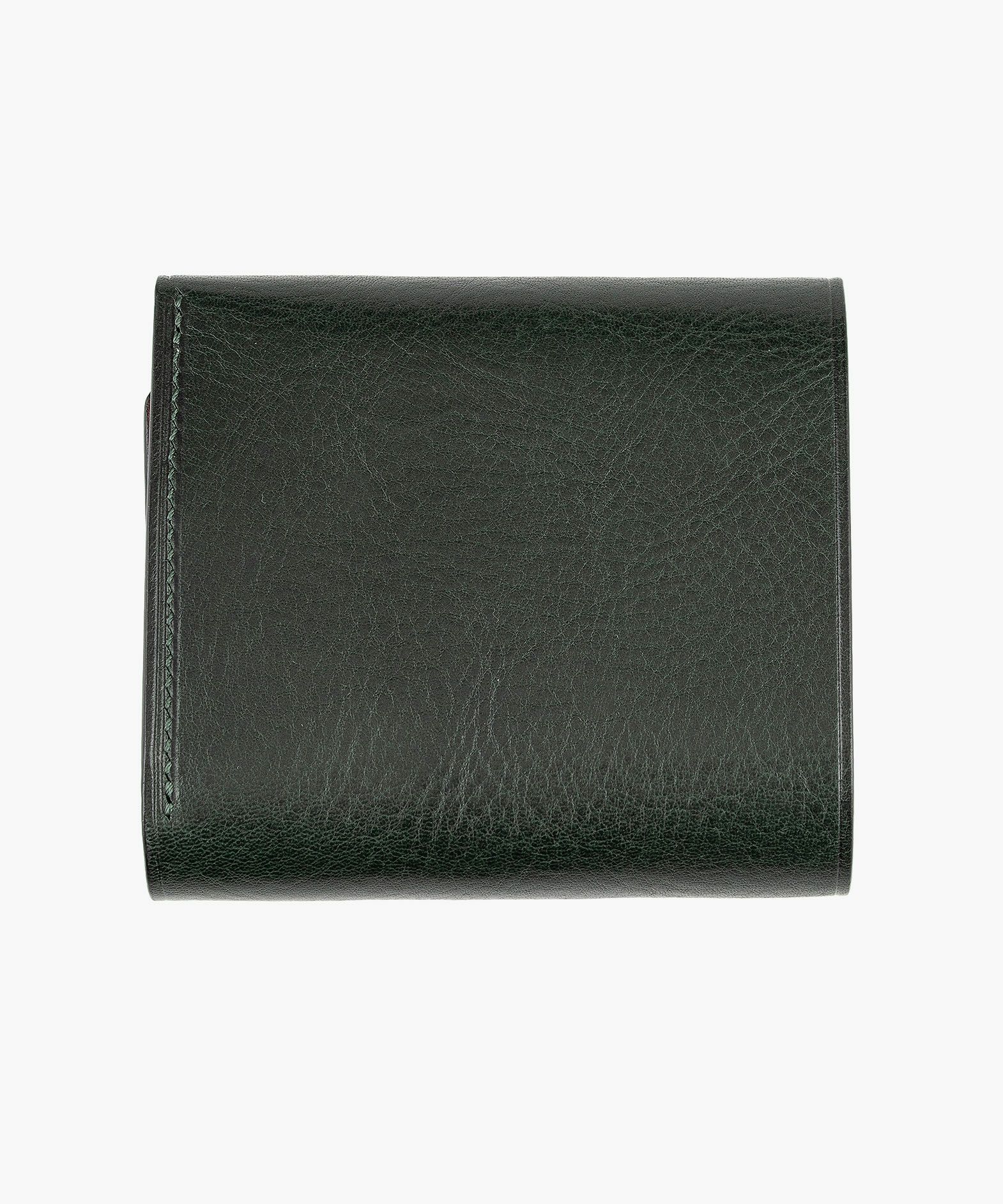 外装（リベルソ）：Green、内装（リベルソ）：Dark Brown、カードスロットタイプ：大容量1ポケット、利き手：左利き用、オコシ金具：Gold