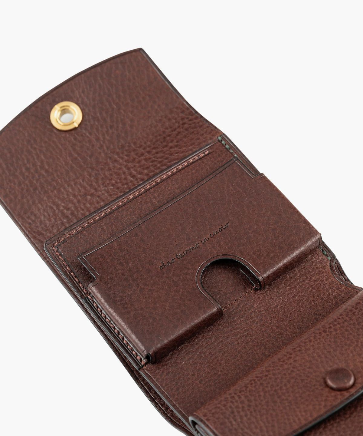 外装（リベルソ）：Green、内装（リベルソ）：Dark Brown、カードスロットタイプ：大容量1ポケット、利き手：左利き用、オコシ金具：Gold