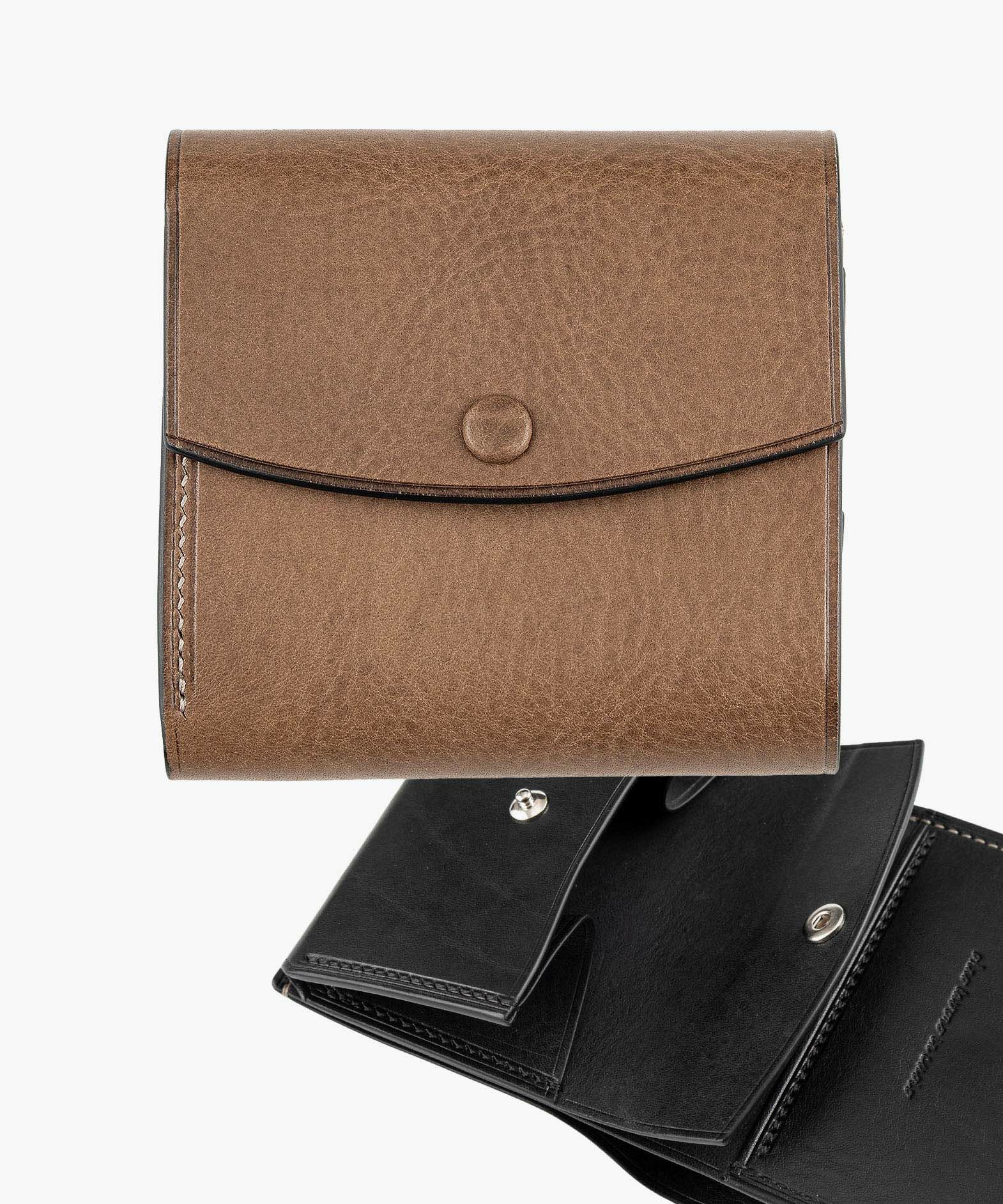 外装（リベルソ）：Gray、内装（リベルソ）：Black、カードスロットタイプ：スリム2ポケット、利き手：右利き用、くるみボタン＆ホック：Silver