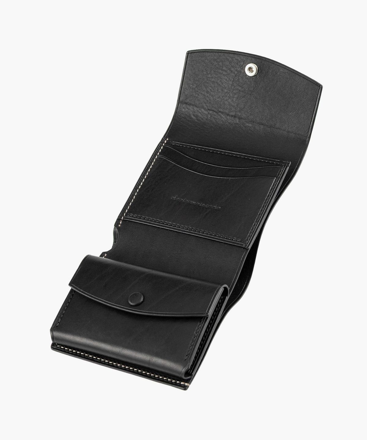 外装（リベルソ）：Gray、内装（リベルソ）：Black、カードスロットタイプ：スリム2ポケット、利き手：右利き用、くるみボタン＆ホック：Silver